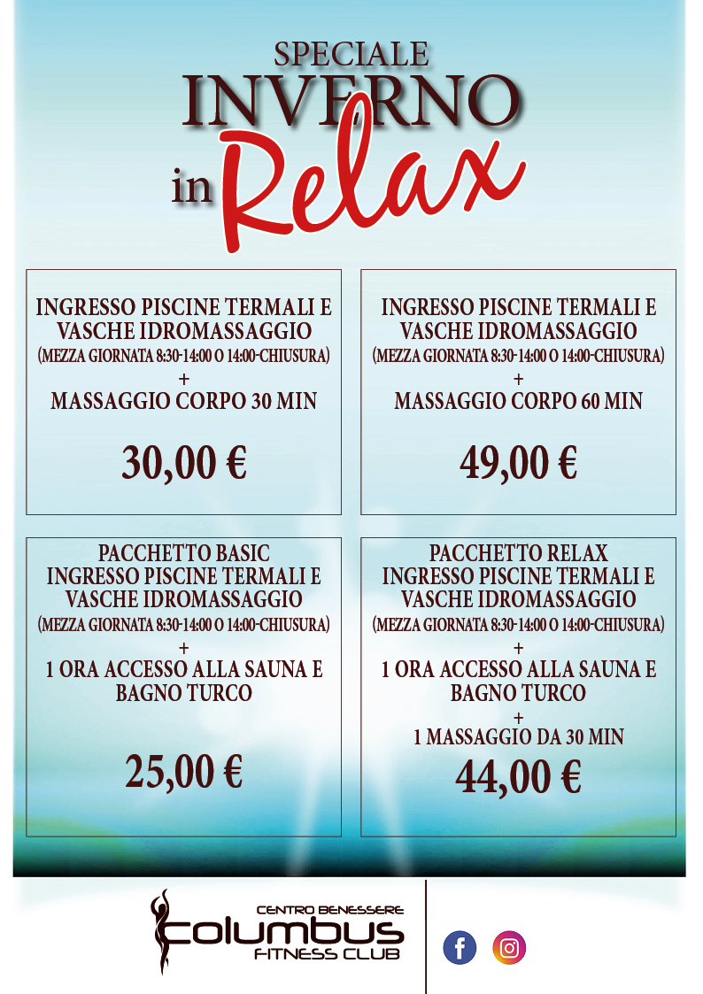 SPECIALE INVERNO IN RELAX-2024